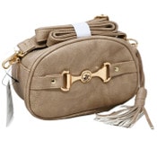 Wholesale - BHPC TAUPE FASHION HANDBAG W/DBL TOP ZIPPER C/P 24, UPC: